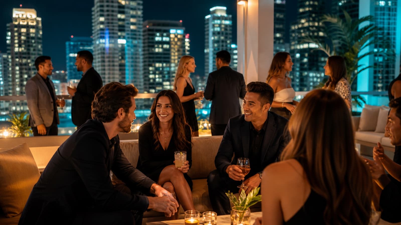 Brickell Singles Late Happy Hour @ Giselle Miami Rooftop 