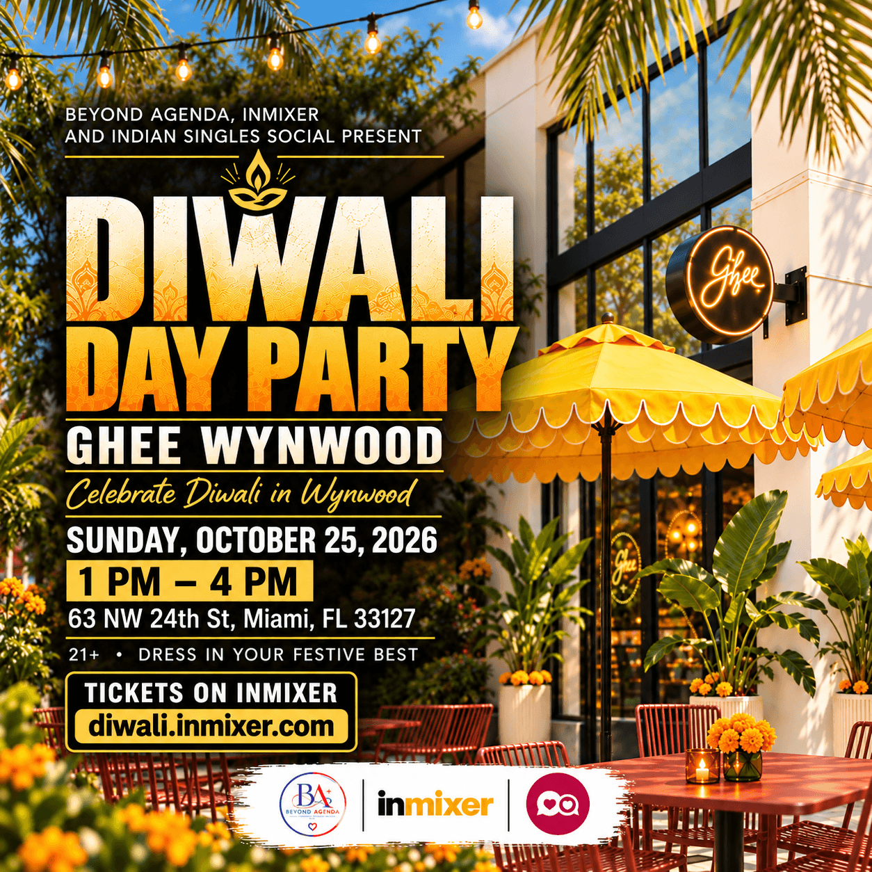 Diwali Day Party @ Ghee Wynwood image 1